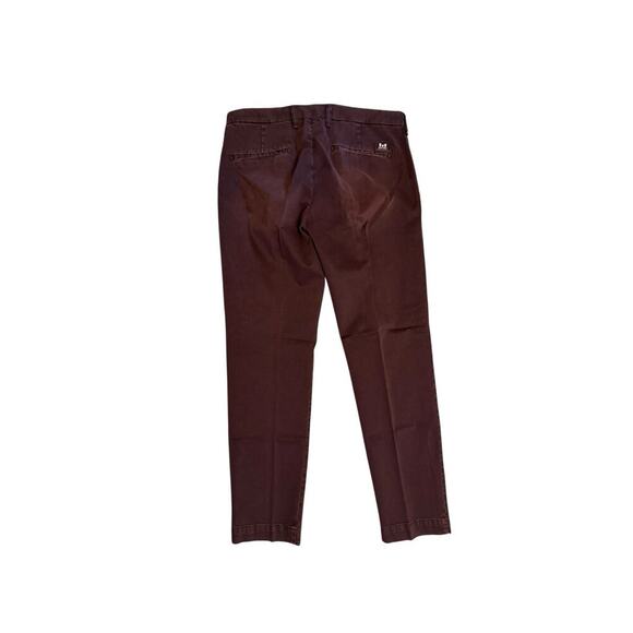 Entre Amis NEW Men's Size 34 Burgundy Twill Distressed Chino Pants 34x29 - Picture 4 of 10